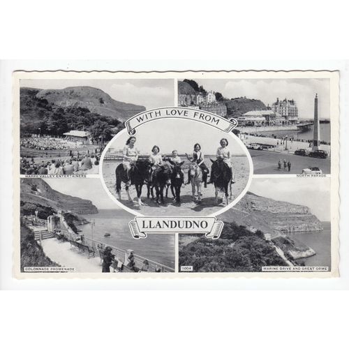 Multiview of Llandudno Postcard 100a