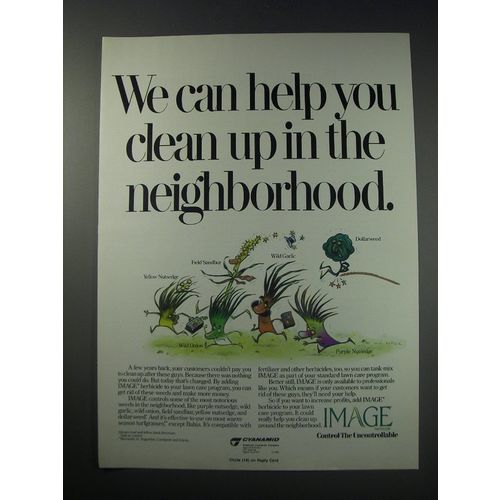 1991 Cyanamid Image Ad - We can help you clean up in the neighborhood