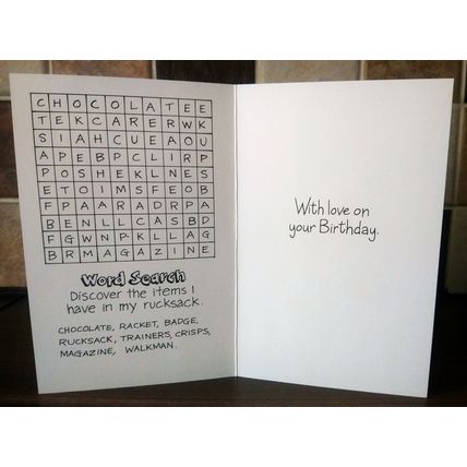 Grandma Birthday Cards - Activity Card - 0023