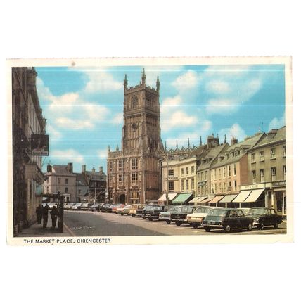 THE MARKET PLACE, CIRENCESTER, GLOUCESTERSHIRE unused postcard Colourmaster =