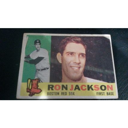 1960 Topps Card # 426B Ron Jackson Good (2) Boston Red Sox White Back
