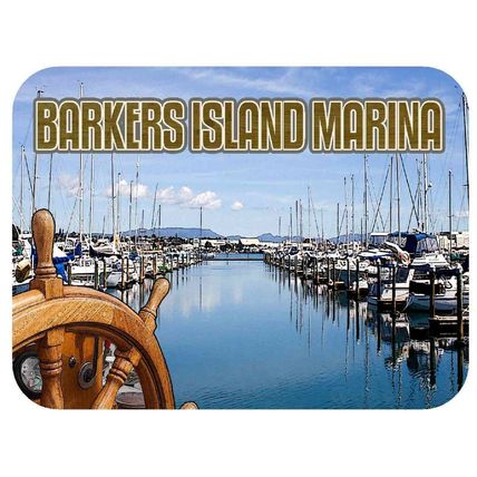 Barkers Island Marina Fridge Magnet