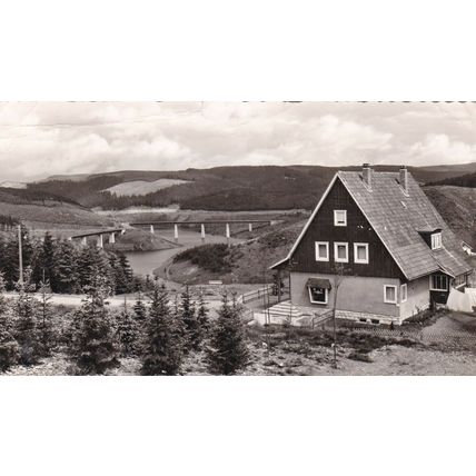 Neu Schulenberg Harz Vintage RP Germany Postcard 1957 used crease