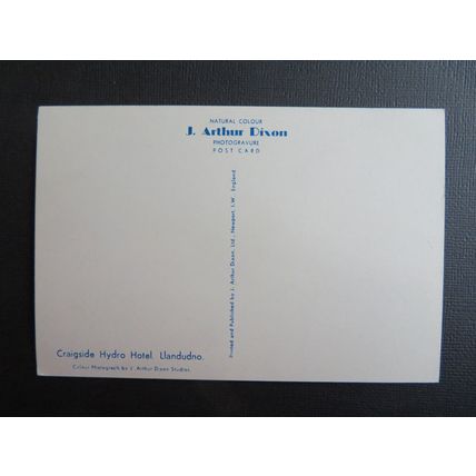 Craigside Hydro Hotel, Llandudno, Denbighshire, Wales Postcard #2