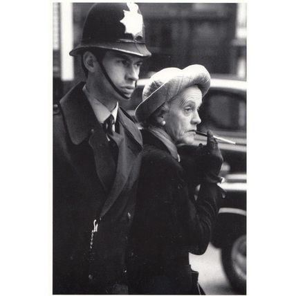 London Policeman Arresting Smoking Transvestite Gay Interest Postcard