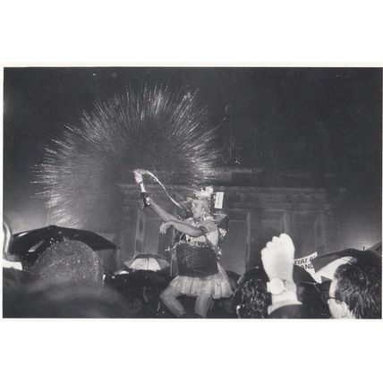German Drag Queen Champagne In Riot March Gay Interest Postcard