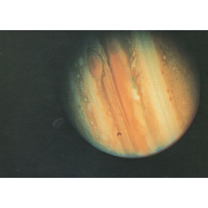 Planet Jupiter from Voyager 1 Spacecraft in 1979 Postcard