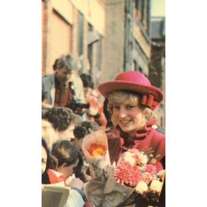 Princess Diana at Chinese Community Centre Liverpool Postcard