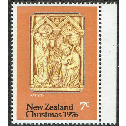 New Zealand 1976 Christmas 7c Multicoloured SG1129 UM