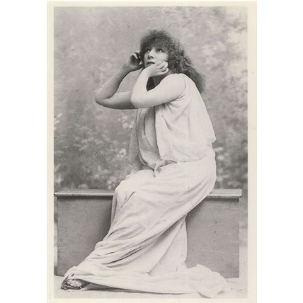 Sarah Bernhardt Victorian French Actress Photo Award Postcard