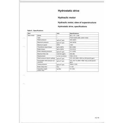 Volvo EC290B Excavator Transmission Slew Service Manual VOE2124354169 2002 PDF