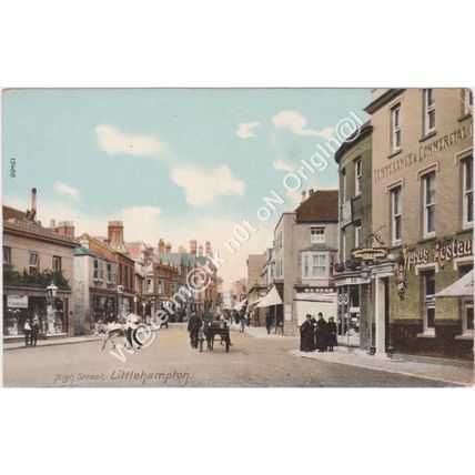 PPC High Street Littlehampton Sussex c1910