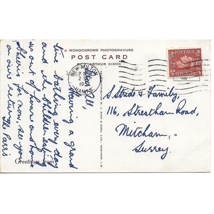 Chewton Glen, Highcliffe, Hampshire, UK - 1952 Vintage Photographic Postcard
