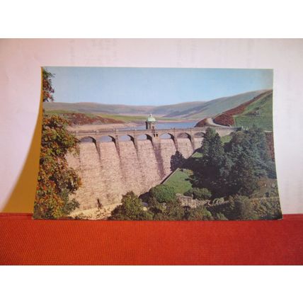 CRAIG GOCH DAM, ELAN VALLEY. , unused vintage postcard by NPO Dexter #