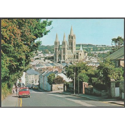Truro Cathedral From Chapel Hill, Cornwall, c.1980 - Judges Postcard