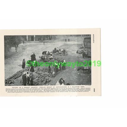 Peasant Pottery Industry, Bulgaria, Book Illustration, c1920