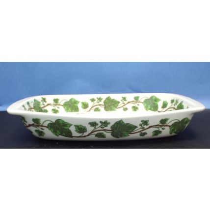 luminite Frugier Porcelaine De Paris France Small Casserole Dish Pan Ivy Vine