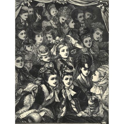 THANKSGIVING DAY - A HEARTY WELCOME 1872 VICTORIAN ENGRAVING