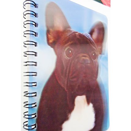 BLACK FRENCH BULLDOG 3D NOTEBOOK great gift for a French Bulldog lover