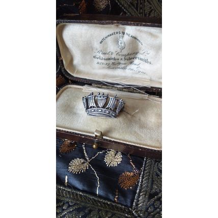 Antique Vintage Edwardian Early 1900-s Ship Sales Design Pin Brooch- Very Rare!