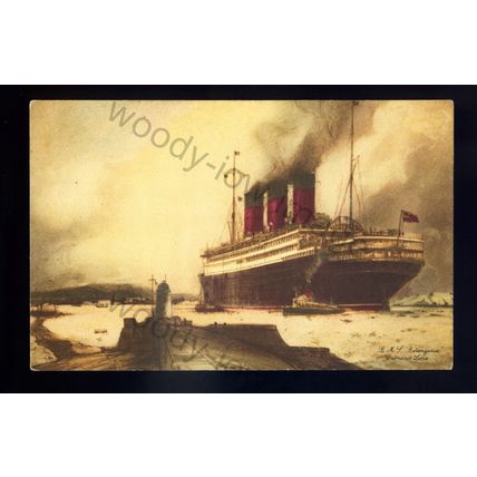 LS2498 - Cunard Liner - Berengaria - postcard