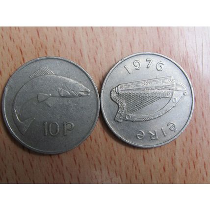 Ireland 1976 10p Coin