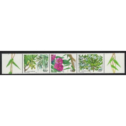 New Caledonia Forest Flowers strip of 3v 2004 MNH SG#1320-1322 MI#1334-1336