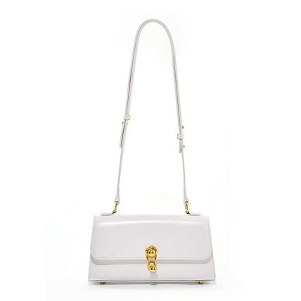 Women Fashion Genuine Leather Handbags Tote Bag Shoulder Bag White