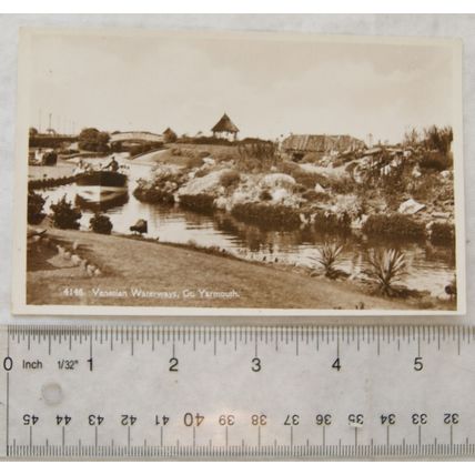 1944 postcard Venetian Waterways, Gt. Yarmouth