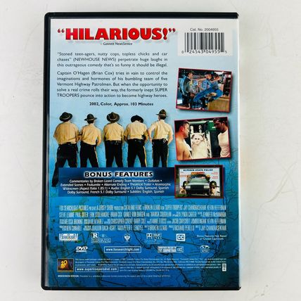 Super Troopers DVD Albrizio, Christian, Alpert, Aria, Arend, Chandrasekhar, Jay