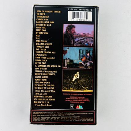 Bruce Springsteen - Video Anthology 1978-88 VHS Video Tape