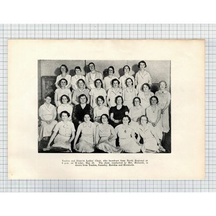 Aireborough Brooksbank Huby / Yeadon Ladies Choir Mrs Howarth - 1937 Clipping