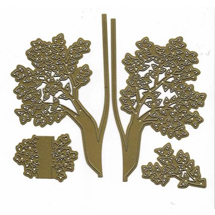 Couture. Into The Woods Collection - Closure Template 17312 Die Set. Die Cutting