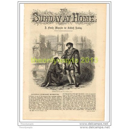 LATIMER, HUMPHREY MONMOUTH, HEAPING COALS OF , LONDON, BOOK ILLUSTRATION, 1862