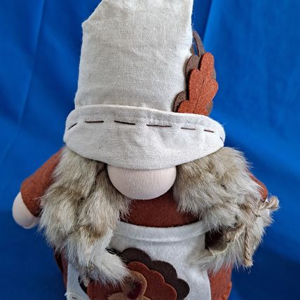Homemade Lot 2 PILGRIM PLUSH GNOMES Bean Bag Thanksgiving Harvest Turkey Holiday