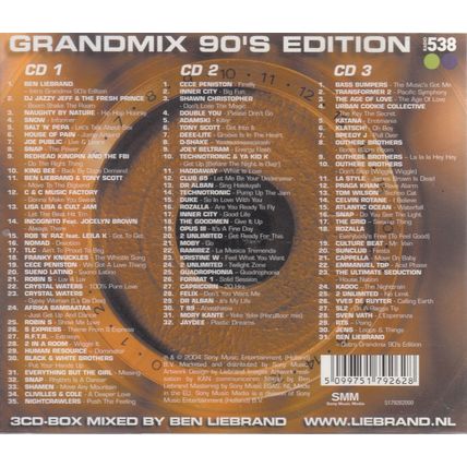 CD Grandmix The 90's Edition signed by Ben Liebrand