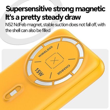 Magnetic Wireless Power Bank PD 20W QC 22.5W Fast Charge M22W 10000mAh, Konfulon