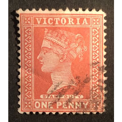 AUSTRALIAN STATES..-victoria SG 357 USED 1d (CREASED)