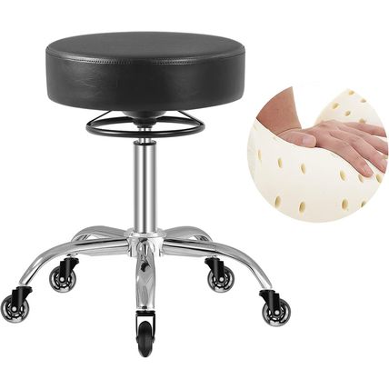 Rolling Stool with Wheels 400Lbs Weight Capacity,Heavy Duty Lash Chair Adjustabl