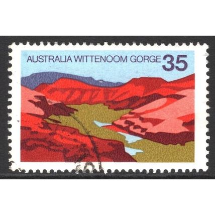 AUSTRALIA 1976: SCENES DEFINITIVES - 35c WITTENOOM GORGE USED (G6)