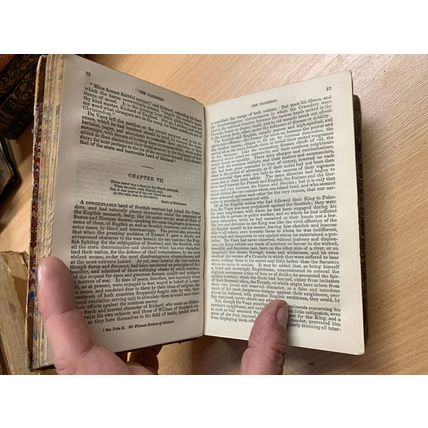 1863 SIR WALTER SCOTT THE TALISMAN/CANONGATE/WOODSTOCK ANTIQUE HB BOOK (P4)