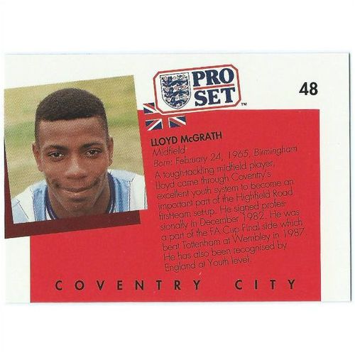 1990/1991 Pro Set Footbal - #48 - Lloyd McGrath