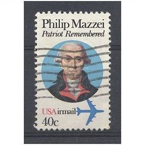 250th Birth Anniversary of Philip Mazzei (patriot) Airmail stamp.Fine Used.a