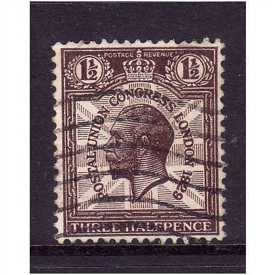 GREAT BRITAIN 1929 PUC SG 436 1 1/2d BROWN FINE USED #1