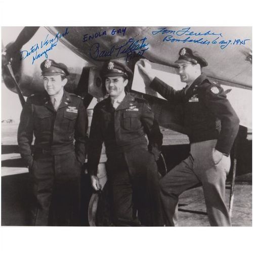 Enola Gay Tibbets / Ferebee / Van Kirk Autograph , Original Hand Signed Photo