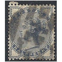 1883 SG187 1/2d Slate Blue Good Used .. .