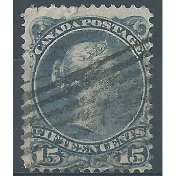 Canada 1887 SG69 15c Slate Blue Good+ Used....