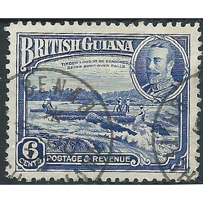 British Guiana 1934 SG292 6c Deep Ultramarine Fine Used .. ..