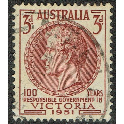 Australia 1951 Centenaries 3d Maroon SG246 FU