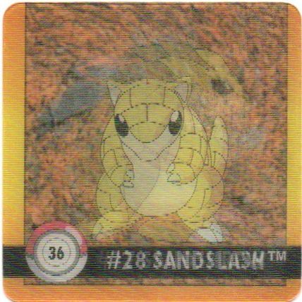 1999 Pokemon # 36 Premier Edition Artbox Sandslash # 28 and Sandshrew # 27